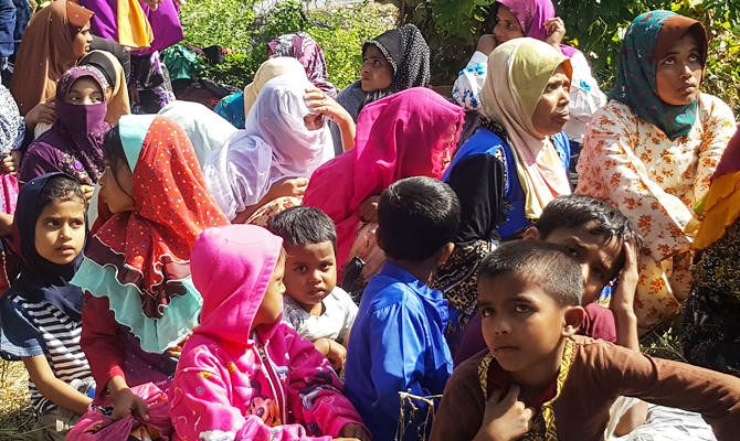 34 Rohingya women, children found stranded on Malaysia beach