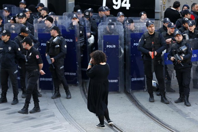 Istanbul police fire tear gas at banned women’s day rally