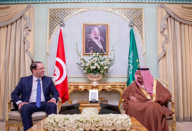 King Salman and Tunisian PM hold talks
