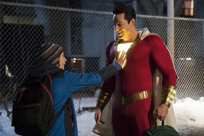 ‘Shazam!’ star Levi proves you’re never too old to be a superhero