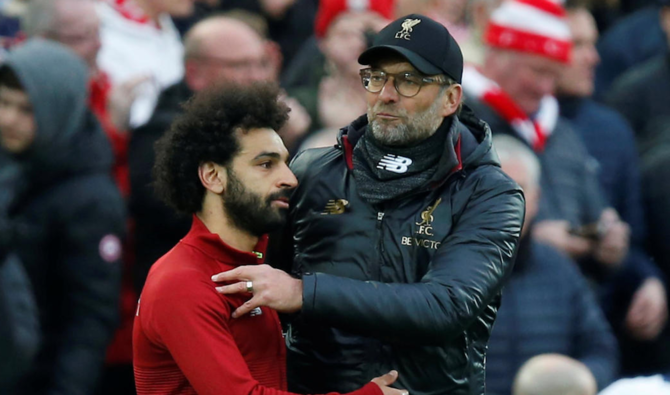 Jurgen Klopp relaxed about Mohamed Salah’s Liverpool goal drought