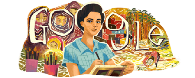 Inji Aflatoun, Egyptian painter and feminist, gets Google Doodle for her 95th birthday