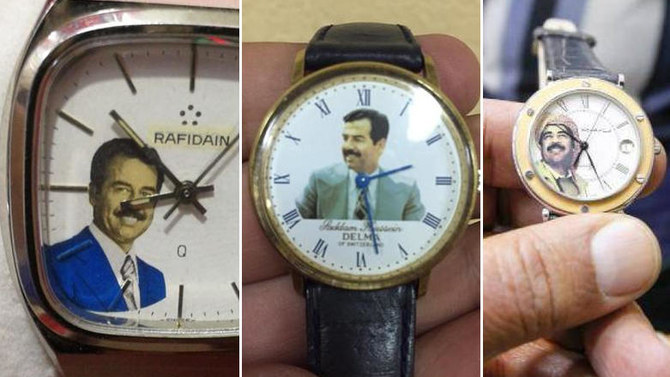 Iraqi police arrest man selling Saddam Hussein watches in Baghdad