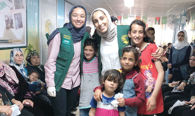 Saudi medical volunteers welcome in  Ramadan at camp for Syrian refugees