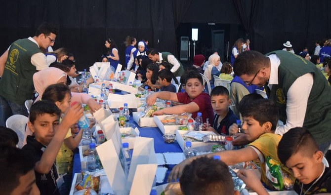 KSRelief hosts iftar for 2,000 Lebanese orphans