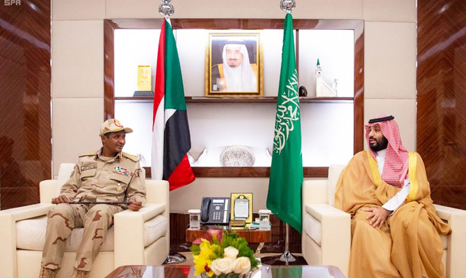 Saudi crown prince meets deputy head of Sudan’s transitional council