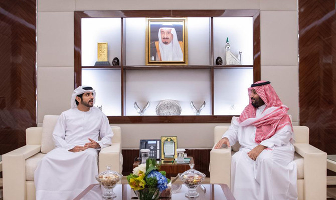 Saudi crown prince meets with Dubai crown prince