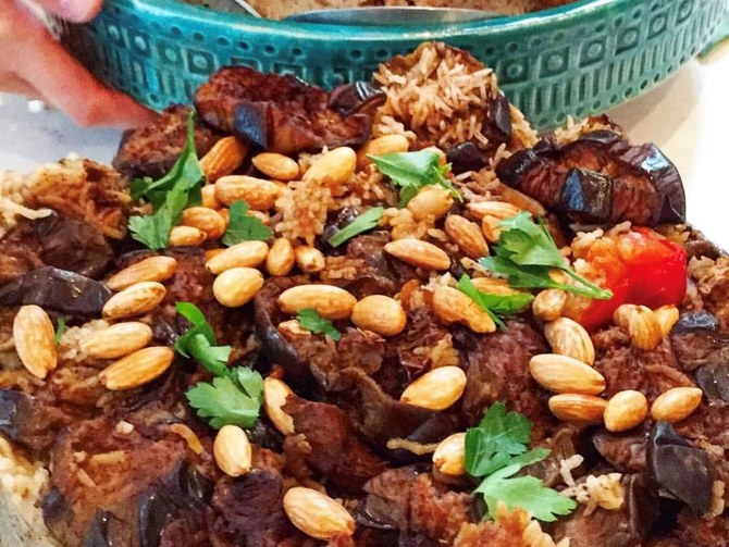 Eid recipes: Makloubeh spiced rice with lamb and aubergines