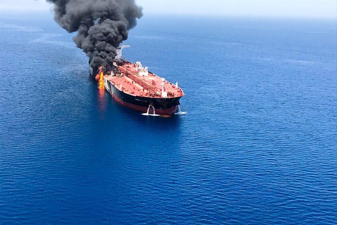 Tankers attacked with ‘mine and torpedo’ in Gulf of Oman