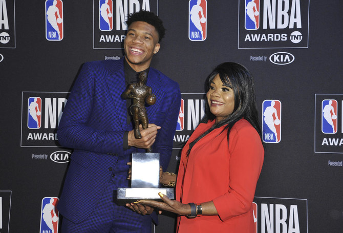NBA: Antetokounmpo of Milwaukee Bucks wins MVP honors