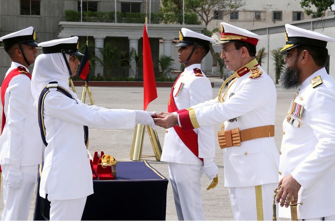 In keeping with close Pak-Saudi navy tradition, Saudi officers graduate from Pakistan academy