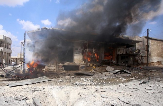 Regime air raids kill 11 civilians in northwest Syria: monitor