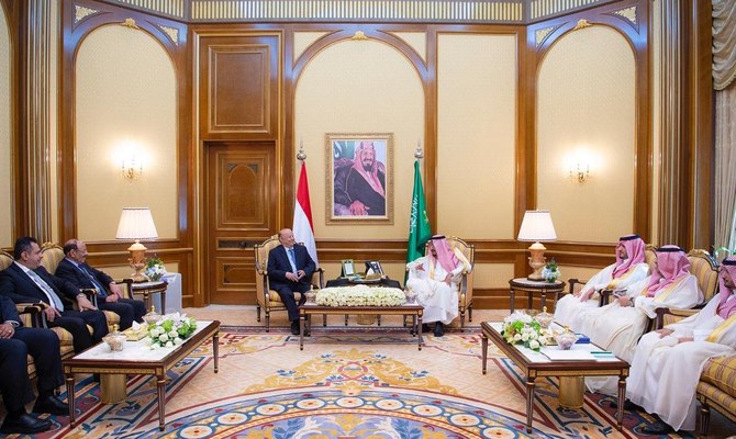 King Salman meets with Yemeni president for talks on Yemen