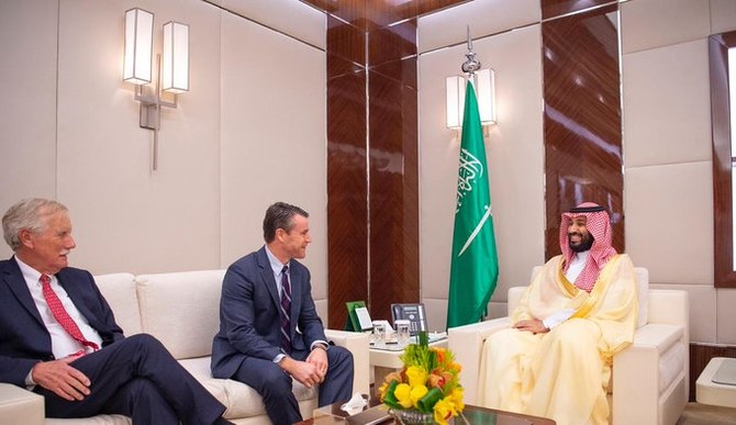 Saudi Arabia’s crown prince meets US senators