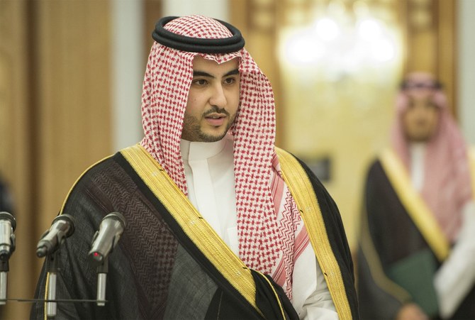 Prince Khalid bin Salman meets with Yemeni president Abd Rabbu Mansour Hadi
