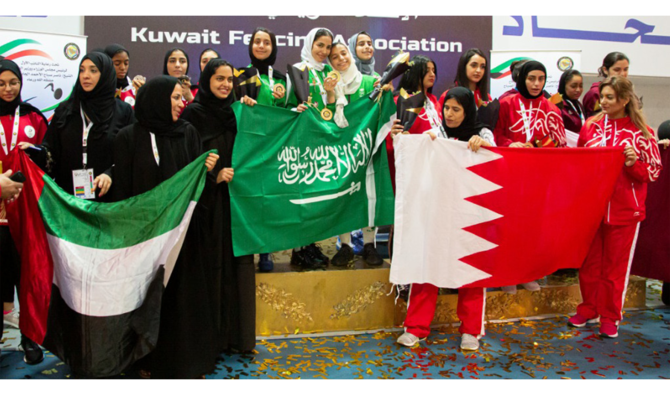 Gold spurs Saudi women fencers to games glory