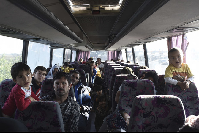 Greek villagers stone migrant buses