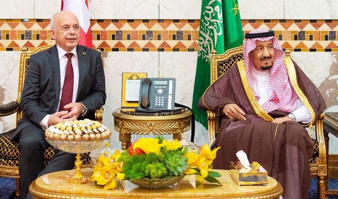 King Salman receives Swiss president