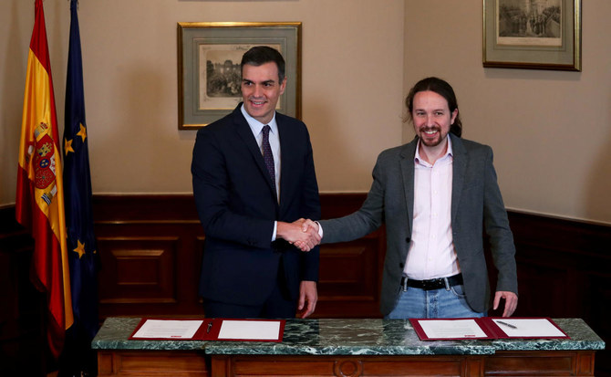 Spain’s Socialists and Podemos reach preliminary coalition deal