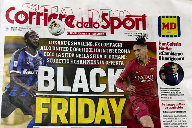 Lukaku e Smalling criticano la prima pagina “insensibile” del quotidiano sportivo italiano “Black Friday”
