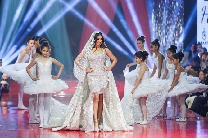 Egyptian couturier unveils $15 million wedding gown