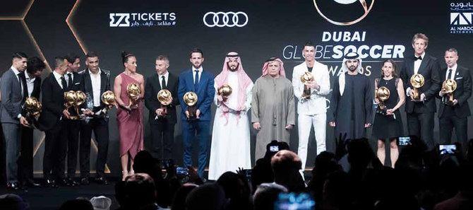 Al-Hilal, Al-Nassr striker feted at Dubai Globe Soccer Awards