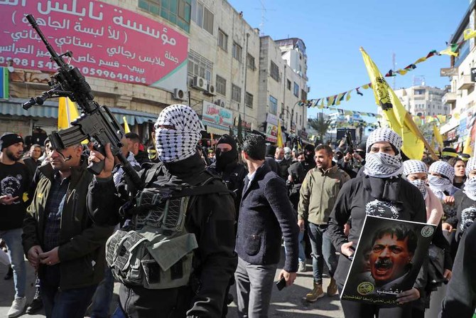 Palestinian Fatah marks 55 years with West Bank marches
