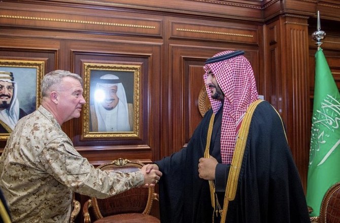 Prince Khalid bin Salman meets top US military commander in Middle East