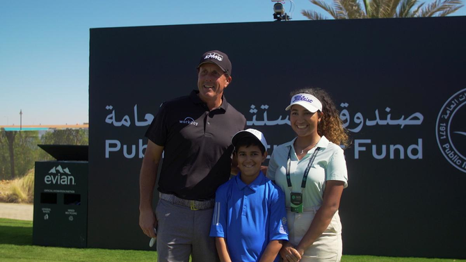 Phil Mickelson inspires teenager on mission to become first Saudi female golf professional
