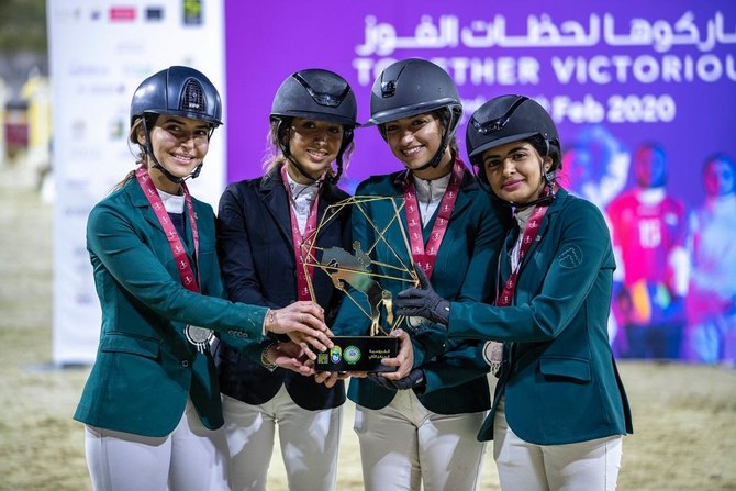 Saudi equestrian team win silver medal at Arab Women Sports Tournament in Sharjah