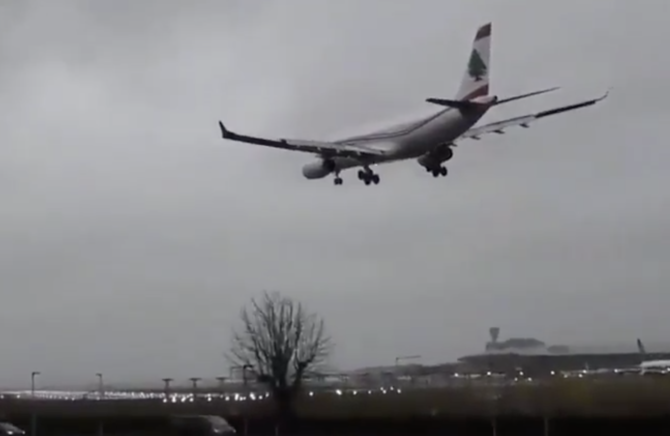 WATCH: Middle East Airlines pilot pulls off spectacular Heathrow landing during storm Ciara