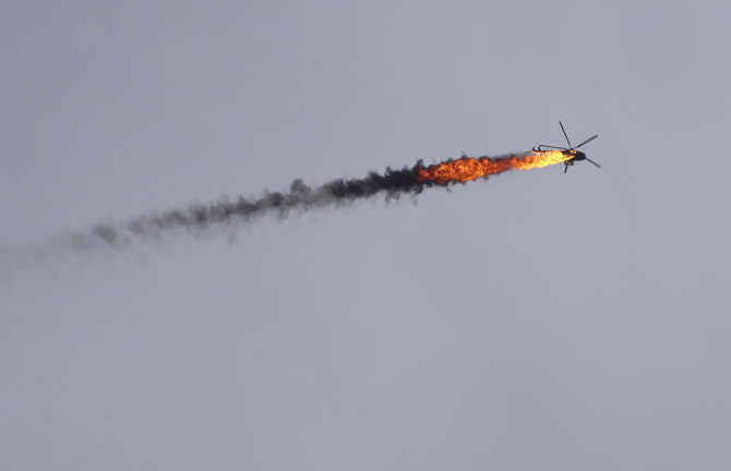 Turkey-backed rebels shoot down Syrian regime helicopter amid fierce clashes in Idlib