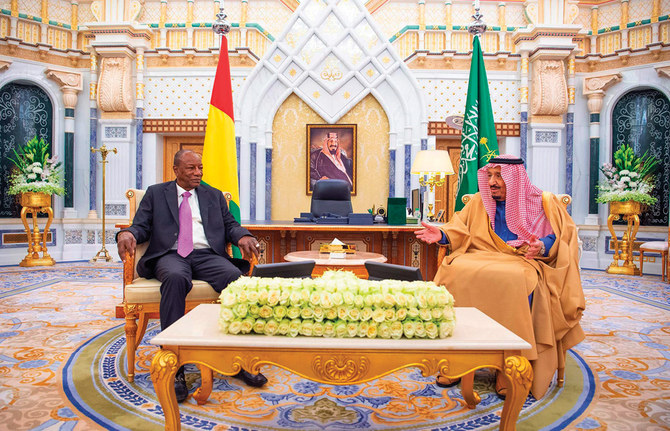 King Salman receives Guinea president