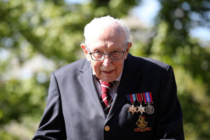 Captain Tom, 99, raises $9m for coronavirus health workers with a walk in his UK garden