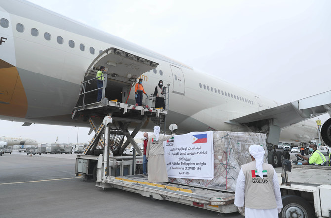 UAE sends coronavirus relief aid to the Philippines, Nepal