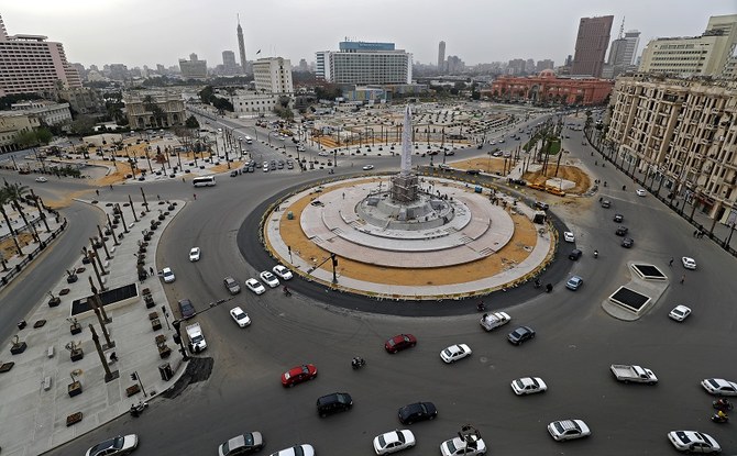 Egypt sphinxes moved to Tahrir Square