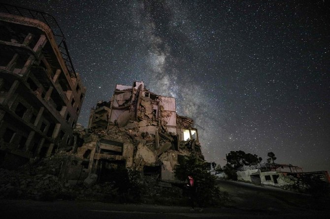 In Syria, Milky Way glimmers over sea of rubble