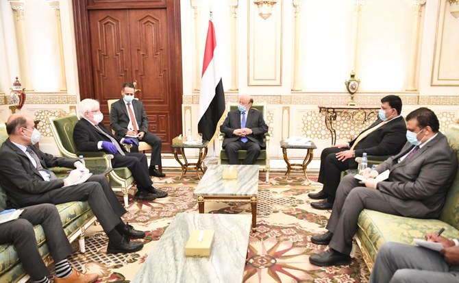 UN envoy Griffiths meets Yemen president, calls for ceasefire