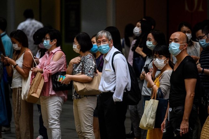 Hong Kong reimposes social distancing as coronavirus cases spike | Arab ...