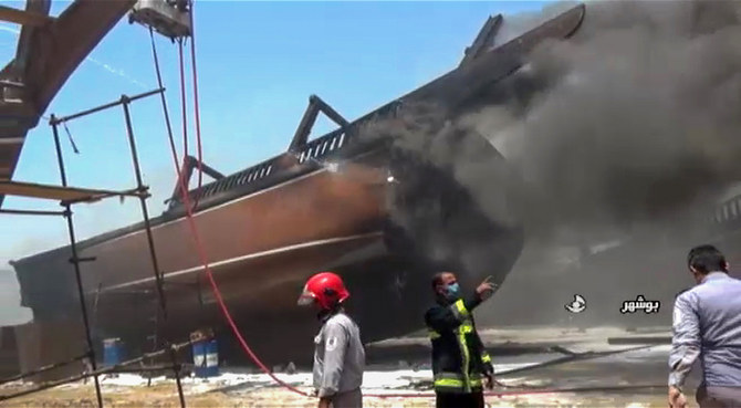 Iran hit by new fire that destroys shipyard