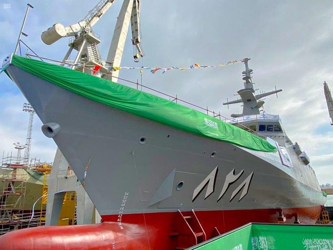 Saudi navy celebrates launch of new vessels