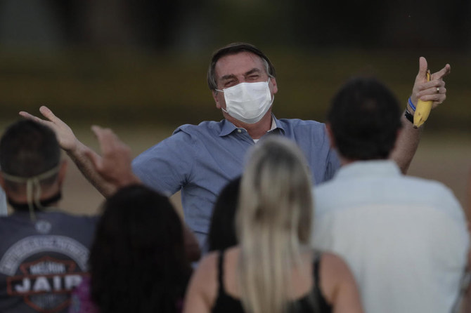 Brazil’s Bolsonaro says he tested negative for coronavirus