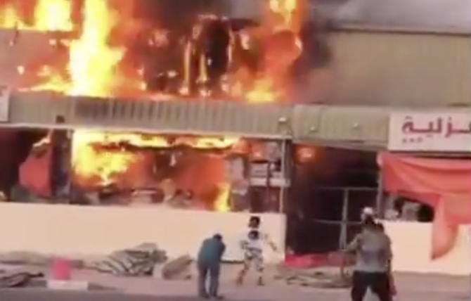 Huge blaze in Ajman, UAE is brought under control