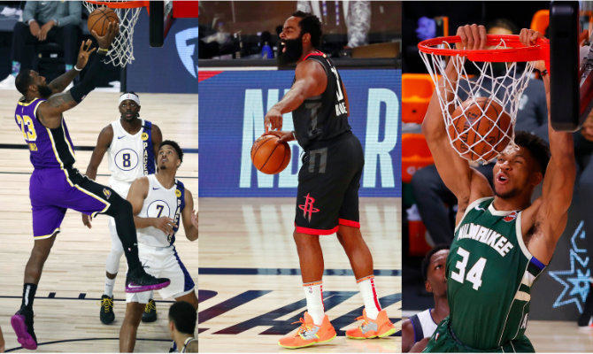 The NBA MVP finalists: Antetokounmpo, James and Harden