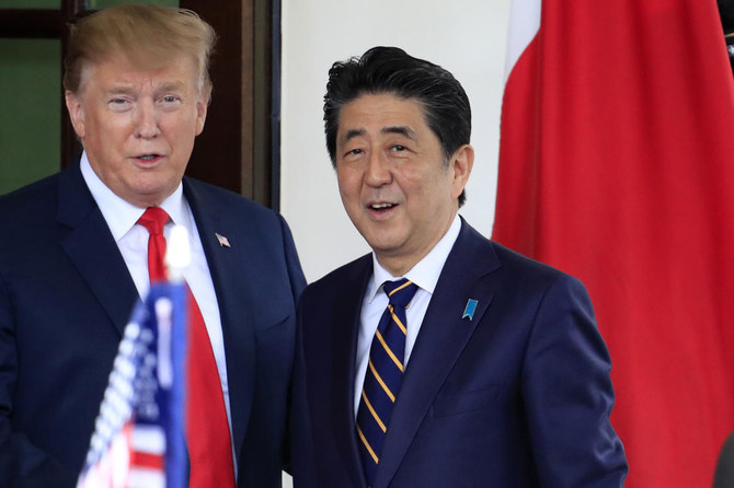 Trump told Abe he was Japan’s greatest prime minister, White House says