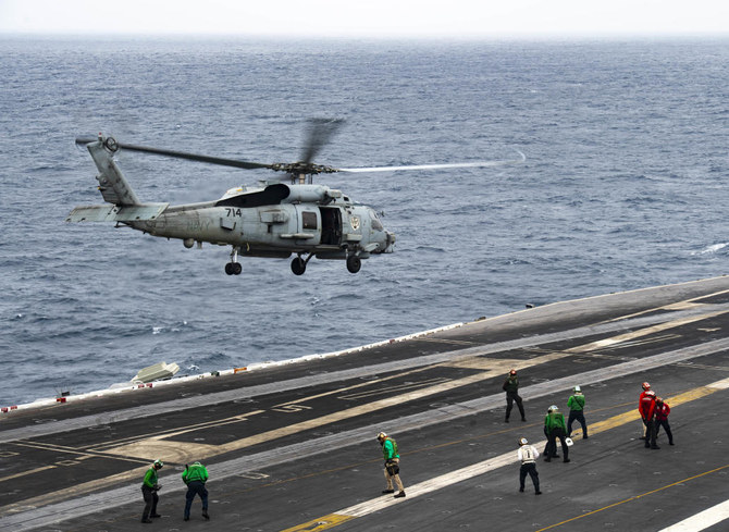 US Navy searches for missing Nimitz sailor in Arabian Sea