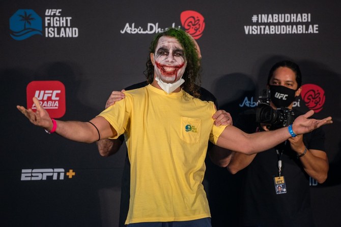 UFC’s Markus Perez serious despite wearing The Joker’s smile ahead of fight night