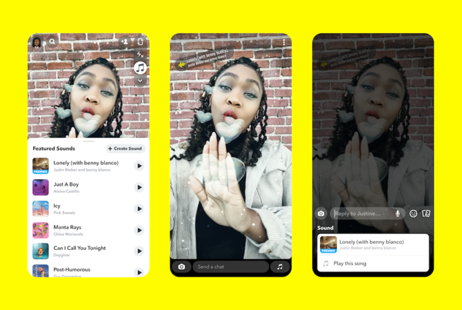 Snapchat launches new ‘Sounds’ feature