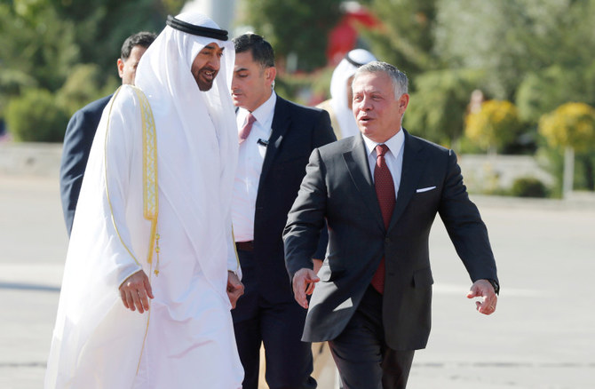 Jordanian king travels to Abu Dhabi for summit with crown prince, Bahrain King