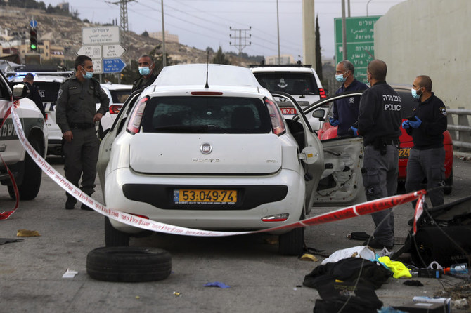 Palestinian shot, killed after ramming car into Israeli forces, police say